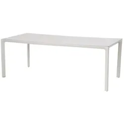MWH Gartentisch Nomad 208 x 100 cm Aluminium Grau Stone