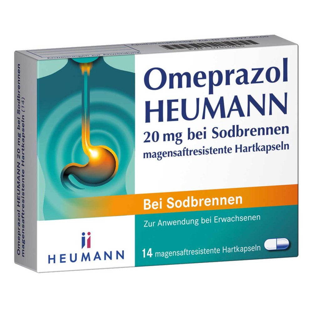HEUMANN PHARMA GmbH & Co. Generica KG Omeprazol Heumann 20 mg bei Sodbrennen 07516480