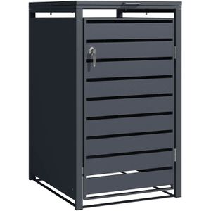 Phoenix Mülltonnenbox GB1168AAK, Metall, für 1 Mülltonne bis 240 Liter, abschließbar