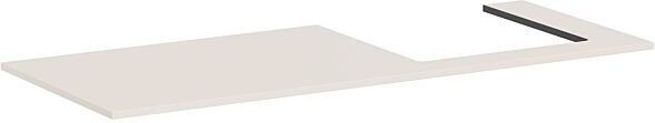 Hansgrohe Xilesa E Konsole 54273780 1375x550mm, Ausschnitt rechts, sandbeige matt
