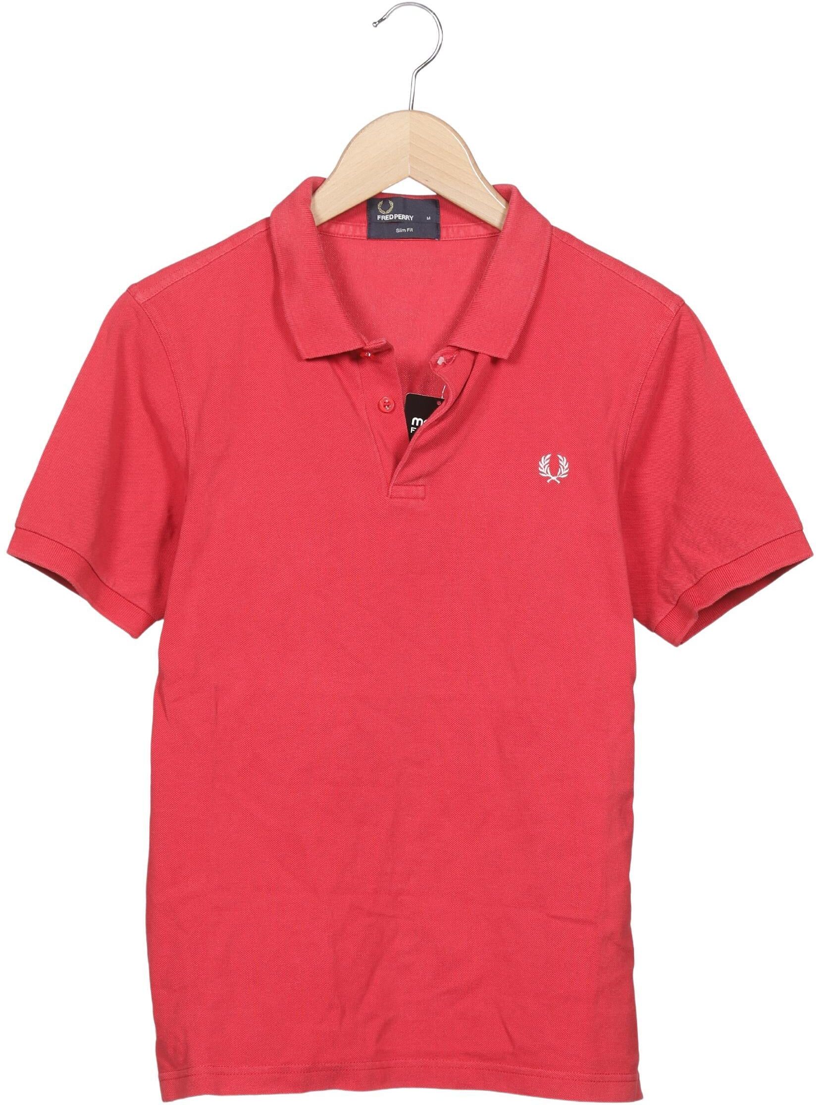 Fred Perry Herren Poloshirt, Rot, Gr. M, Baumwolle - Second Hand