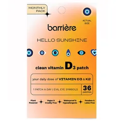 36 Stück barrière HELLO SUNSHINE Vitamin D3 Patch Evil Eye Symbols