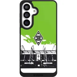 Nivocase Handyhülle für Samsung Galaxy S26+ Hülle NIVOpure Case Schwarz Borussia Mönchengladbach Fanartikel (Samsung Galaxy S26+), Smartphone Hülle, Schwarz