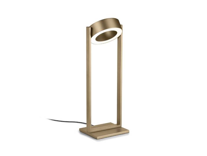 Knapstein Tischlampe Wega, dimmbar, bronze / altmessing, für Wohn- / Esszimmer, Metall, Modern