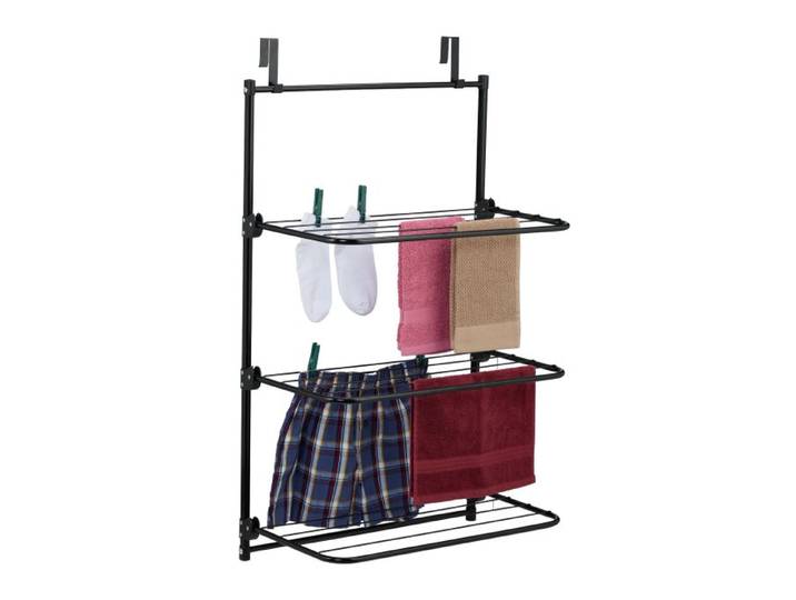 Relaxdays Étendoir linge porte 3 ailes