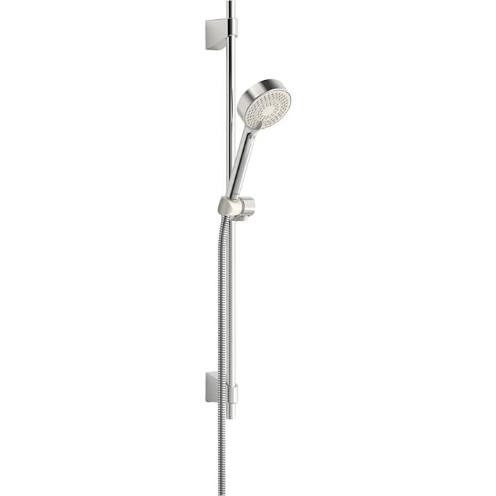 Hansa Hansabasicjet Brausestangen-Set 44780233 720 mm, Handbrause dreistrahlig, chrom, d= 18mm