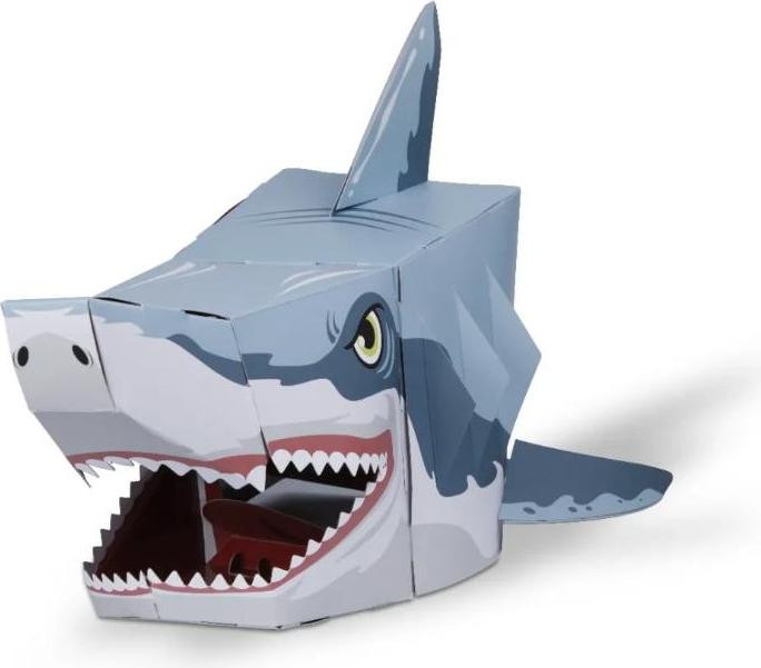 Fiesta Crafts knutselset Hai 3D-masker van karton
