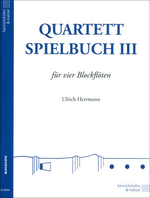 Heinrichshofen Verlag Quartett-Spielbuch Blockflöte3