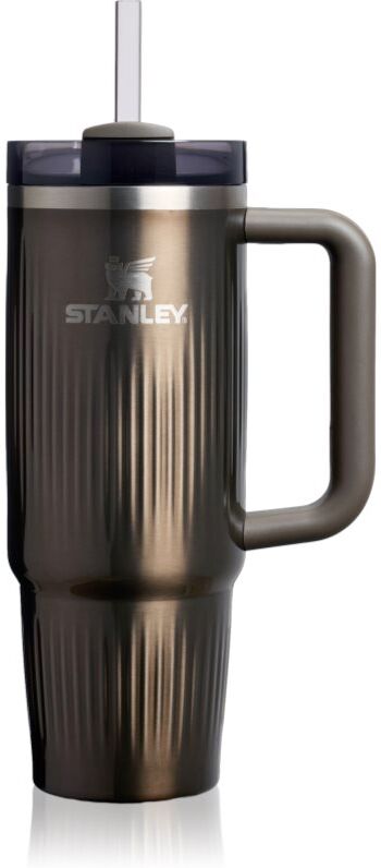 Stanley Quencher H2.O Fluted Tumbler gobelet en acier inoxydable avec paille grand format gunmetal shine 1 pcs