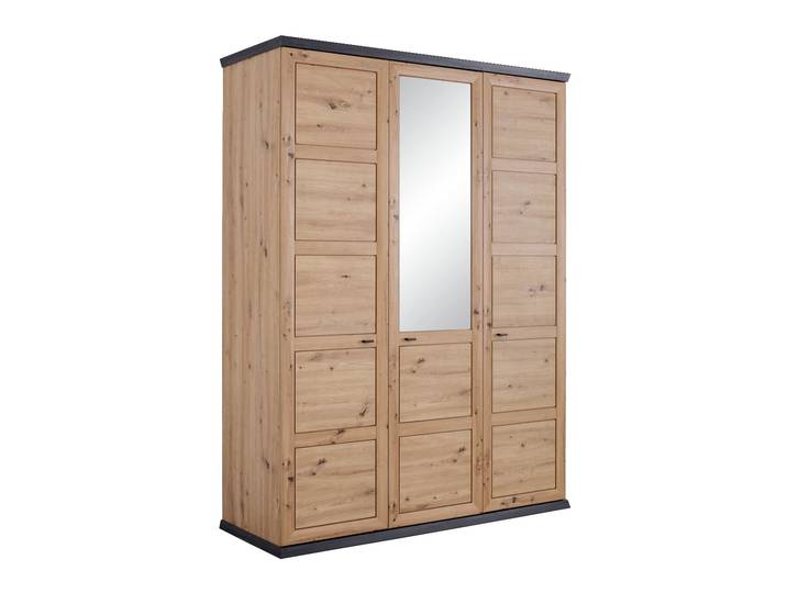 Hom´in Drehtürenschrank 3-türig BENTON, Eiche Artisan, Holznachbildung