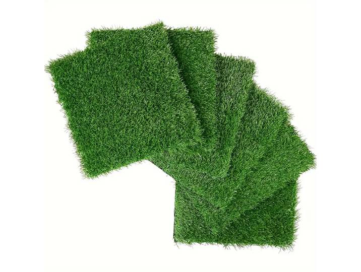 Pelouse artificielle 36 pièces carreaux d'herbe artificielle imbriqués pour Patio balcon arrière-cour plancher de gazon artificiel 12x12 pouces vert