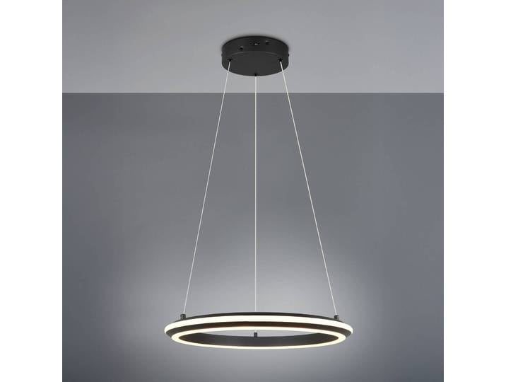 Trio Lighting Hängelampe Amador, dimmbar, schwarz, für Wohn- / Esszimmer, Metall, Modern