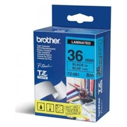 Brother TZ561 Laminiertes Band (3.60 cm, Schwarz, Blau) (TZ-561)