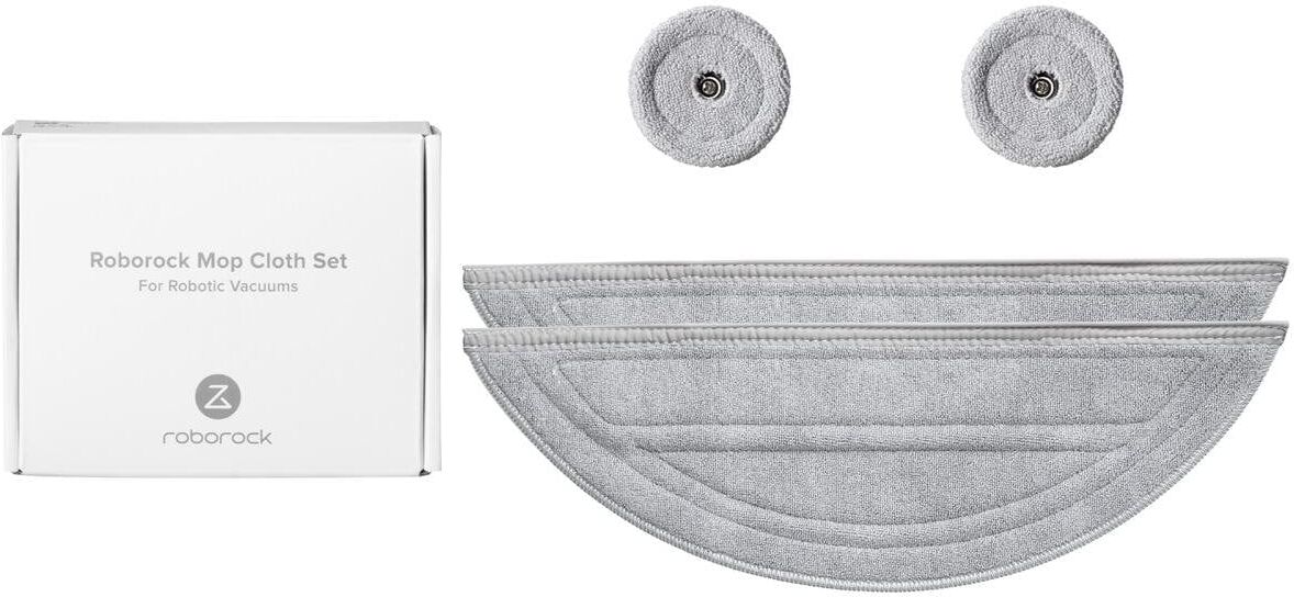 ROBOROCK Wischbezug "Mop Cloth Set für Saros 10", grau, Putztücher, Wischbezug grau Einheitsgröße