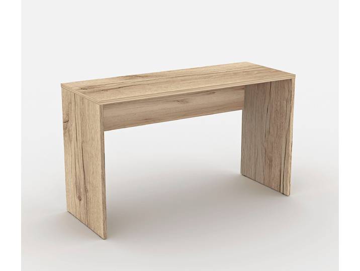 Schreibtisch HOME AFFAIRE AGAPI , braun (eiche grand natural, eiche grand natural, eiche grand natural), B:130cm H:75cm T:50cm, Tische, Schreibtisch, Breite 130, Computertisch im modernen Design & viel Arbeitsfläche