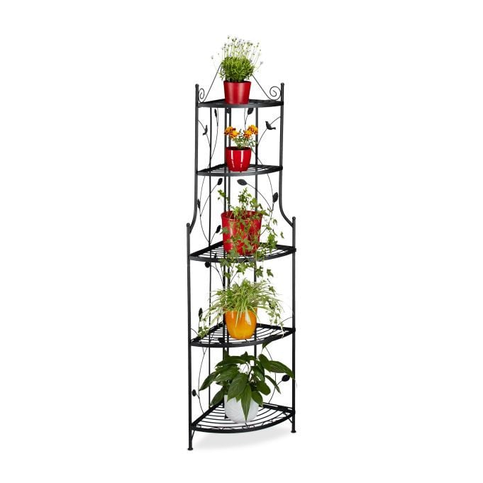 Relaxdays Plantenrek GOTH van metaal