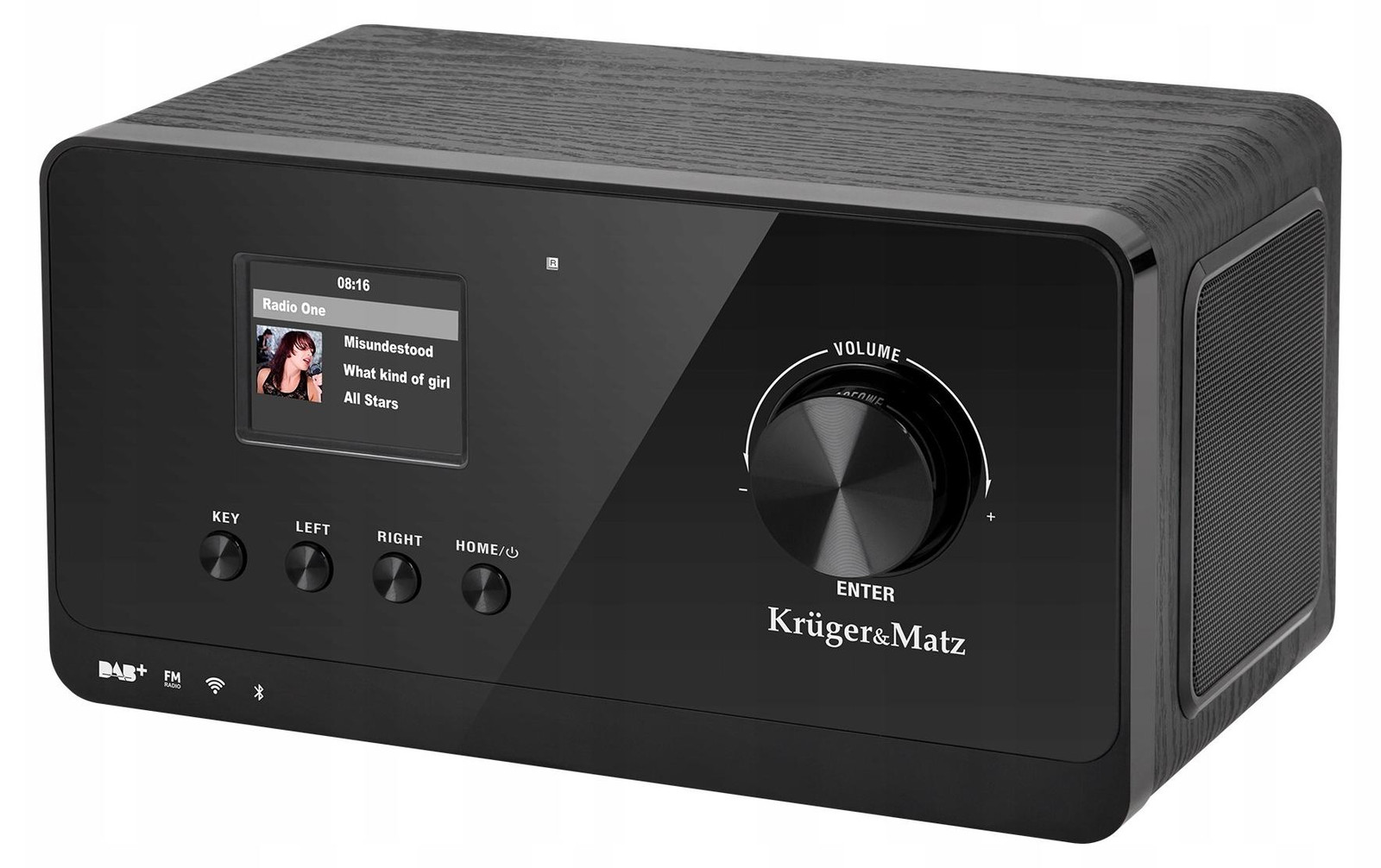 Krüger&Matz KM0816.1 Internet Radio met FM - Zwart