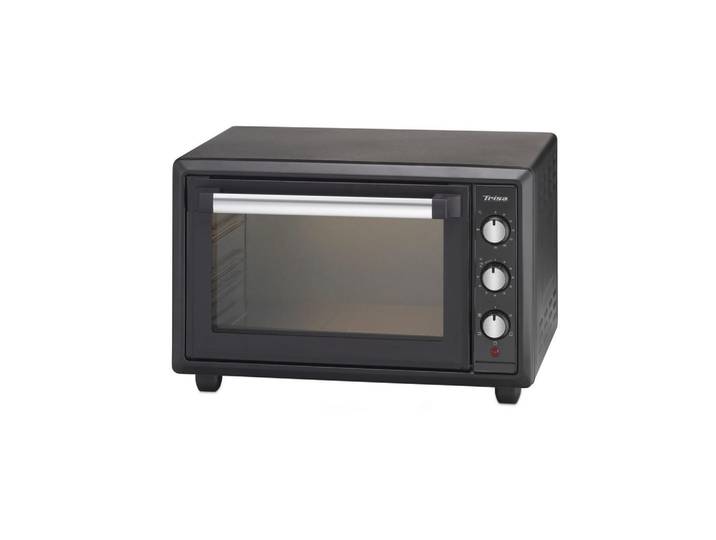 Trisa Electronics Minibackofen, Schwarz, Metall, 30x30x50 cm, RoHS, Fsc, Reach, Überhitzungsschutz, Timer, Elektrogeräte