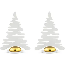 Bark Weihnachtsschmuck Weihnachtsbäume weiß 2 St.