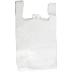DayBays 4000 Stk. Hemdchentragetaschen 30+16x52 cm HDPE weiß geblockt, reissfest