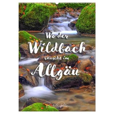 Wo der Wildbach rauscht im Allgäu (Wandkalender 2027 DIN A2 hoch), CALVENDO Monatskalender