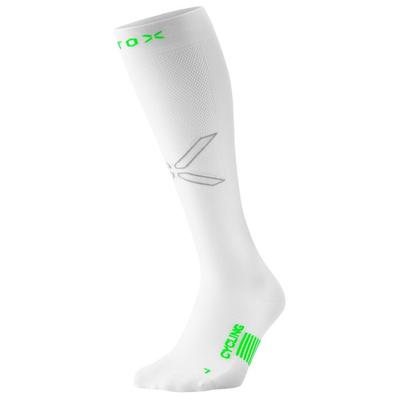 STOX Energy Socks - Cycling Socks - Radsocken 43-47 | EU 43-47 weiß/grau