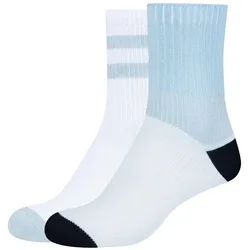 2er Pack camano Silky Touch Colourblock Lurex Socken Damen 5081 - angel falls 35-38