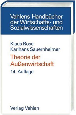 Klaus Rose - Theorie der Außenwirtschaft - Preis vom 30.09.2026 09:01:18 h