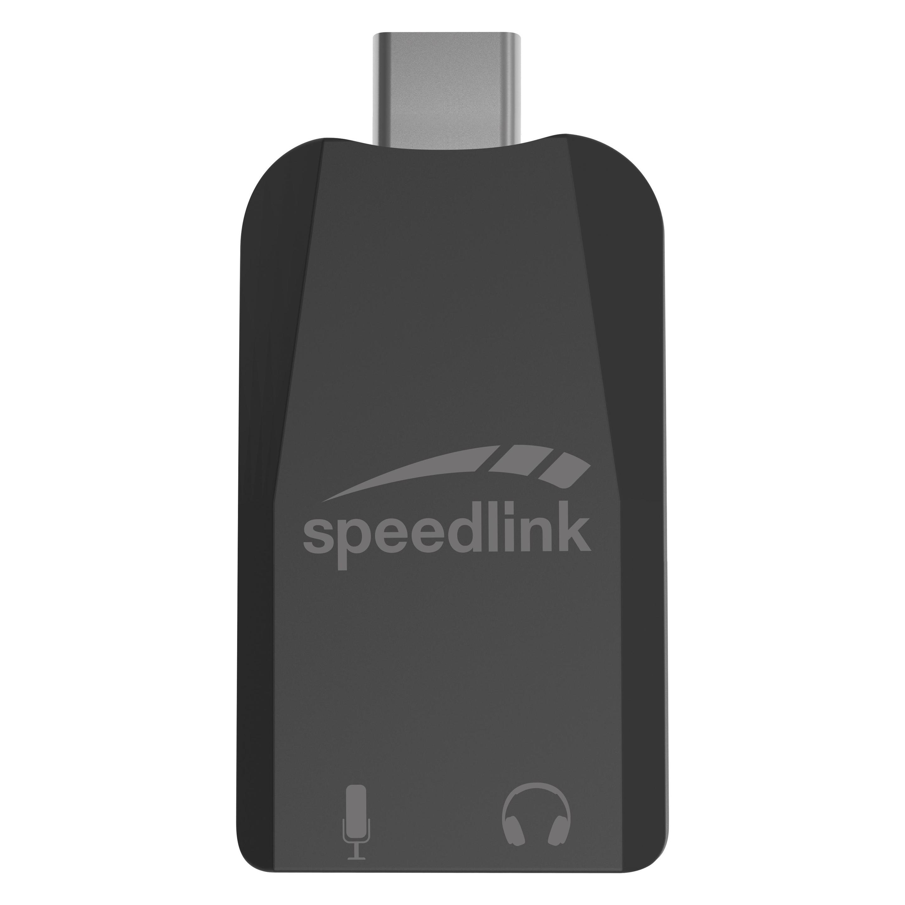 Speedlink VIGO USB-C Sound Card, black (USB-C) (MSC-01C)