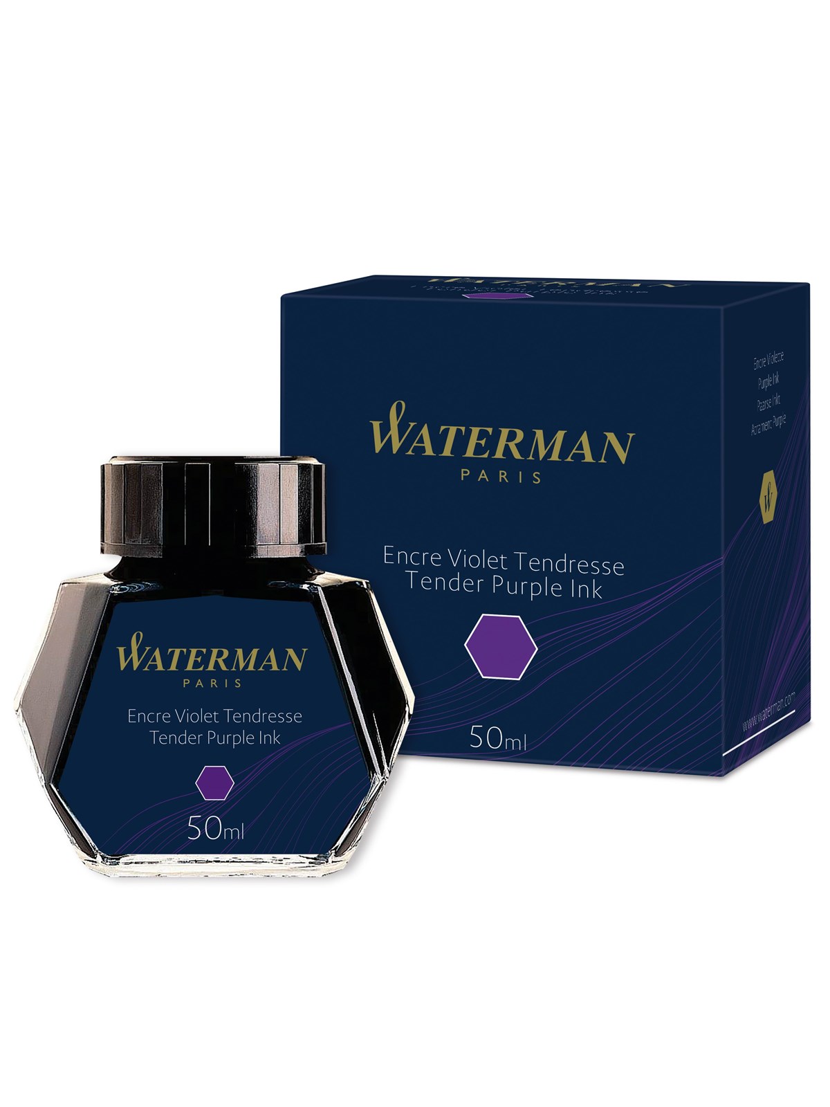 Waterman Füllertinte im Tintenfass | Tender Purple | Tintenflacon mit 50 ml