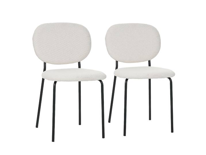Esszimmerstuhl VOLLY 2er Set weiss