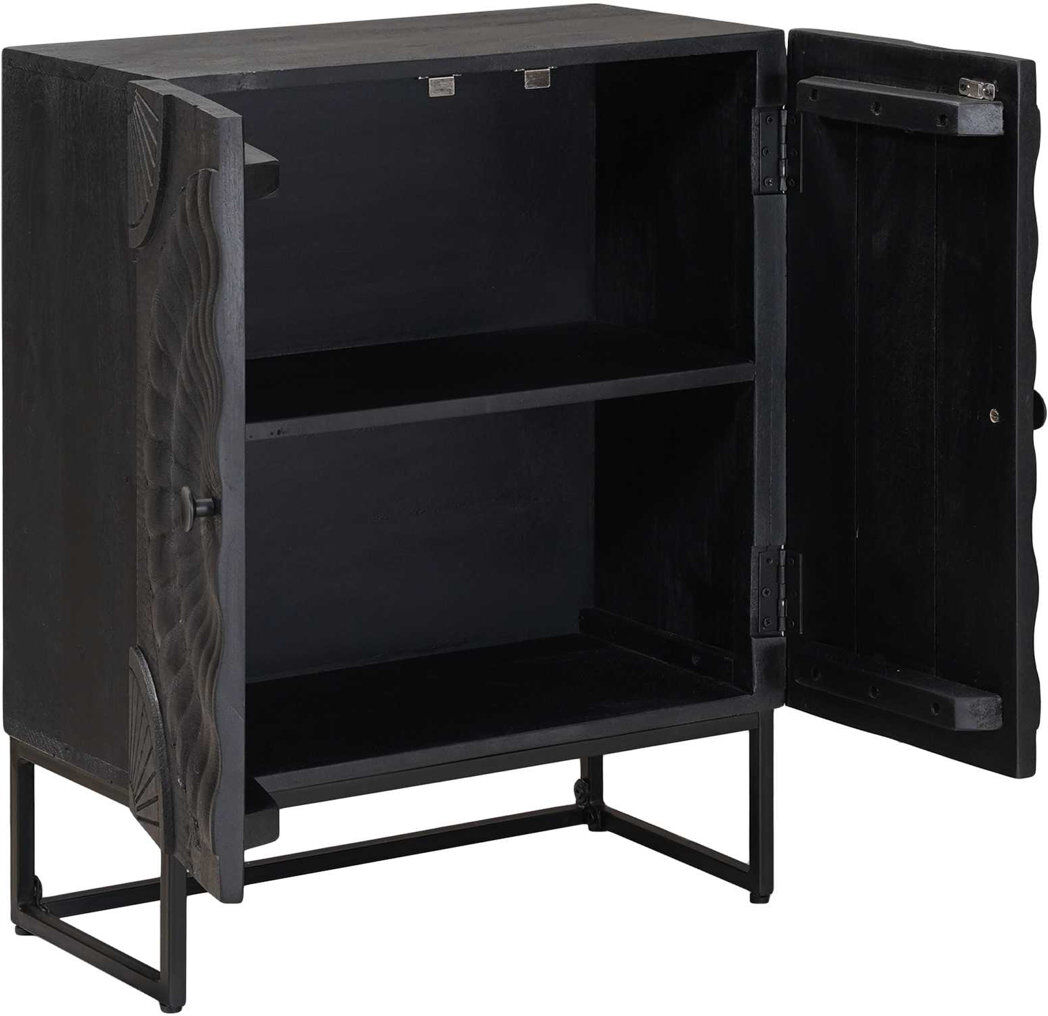 World Menagerie 55cm Sideboard Black 70cm H X 55cm W X 30cm D