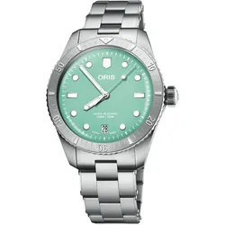 Oris Divers Sixty‐Five Cotton Candy 38mm Grün Unisexuhr 01 733 7771 4057-07 8 19 18