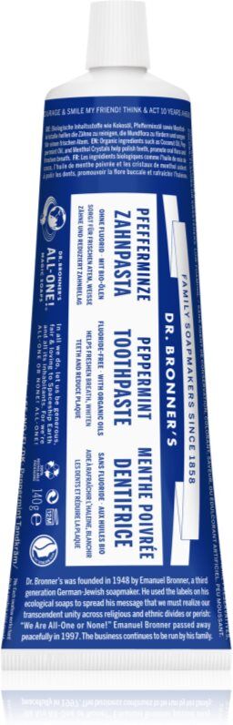 Dr. Bronner’s Peppermint bleichende Zahnpasta ohne Fluor 105 ml