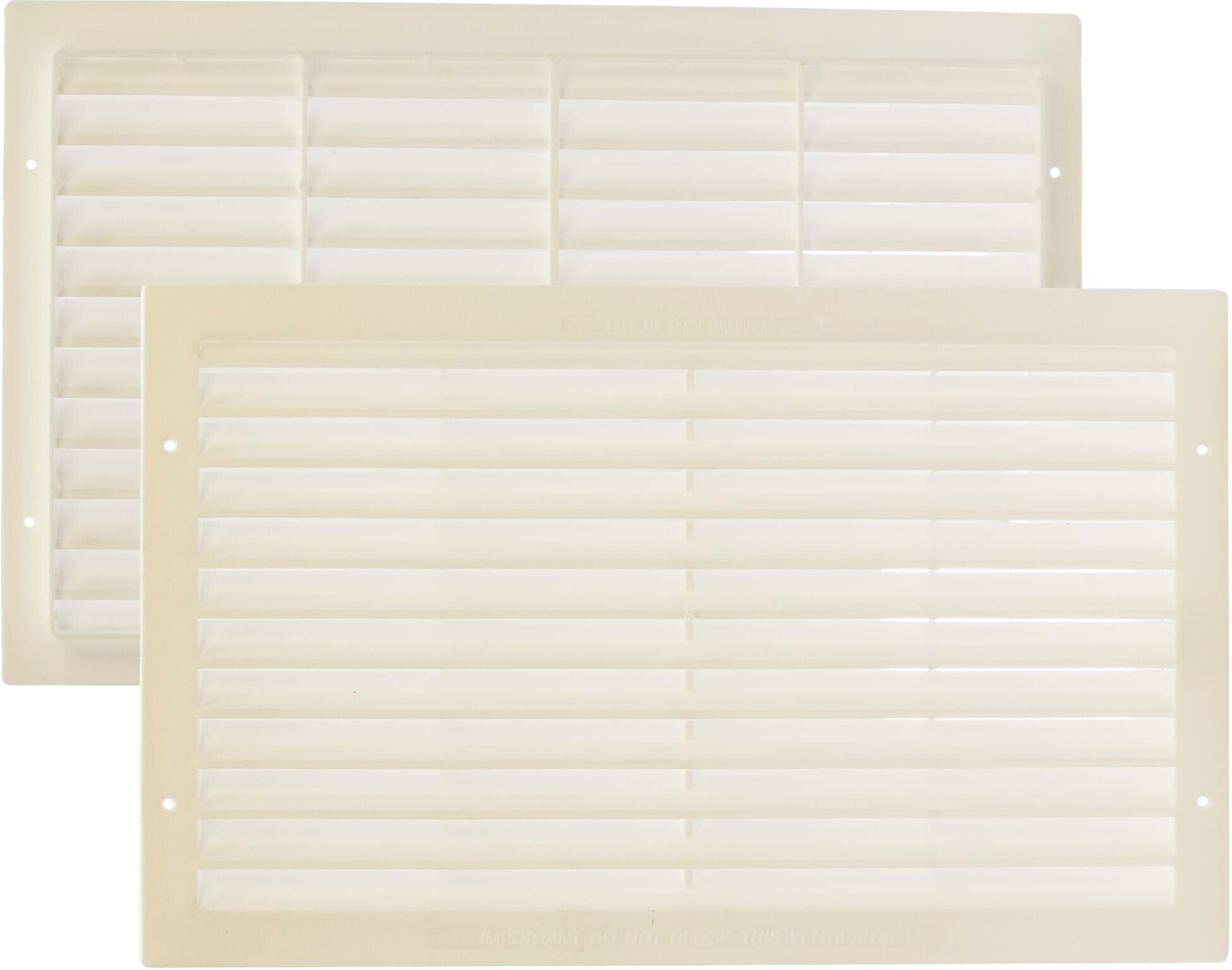 Stadium BM462/W Flush Fit Door Ventilator - Pack of 2