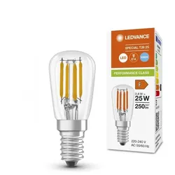 Ledvance E14 Special T26 LED Lampe 2,8W wie 25W kaltweißes Licht 6500K - Licht für Kleine Designerleuchten, Haushaltskühlschränke, Nähmaschinen
