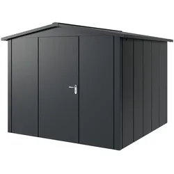 Hörmann Metall-Gerätehaus "Juno" mit Satteldach, JSD10 - Design, 262 x 262 cm (B x T),anthrazit,