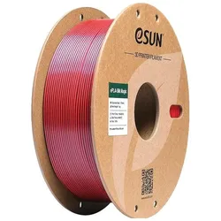 eSUN EPLA-SILK MAGIC 1,75mm BLACK RED 1kg (PLA, 1000 g, 1.75 mm), Filament, Rot, Schwarz, Mehrfarbig