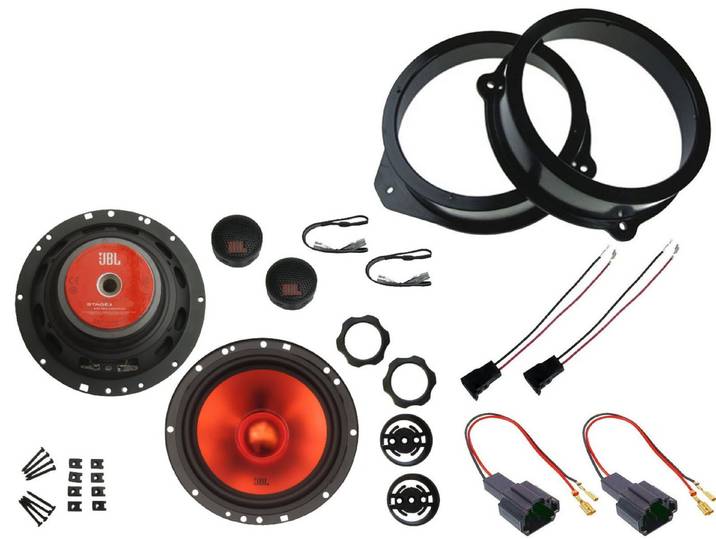 DSX JBL Lautsprecher Set für Audi A3 3-Türer 8P Bj 03-12 Tür vorne 400 W Auto-Lautsprecher (80 W)