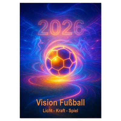 Vision Fußball Licht - Kraft - Spiel (Wandkalender 2026 DIN A4 hoch), CALVENDO Monatskalender