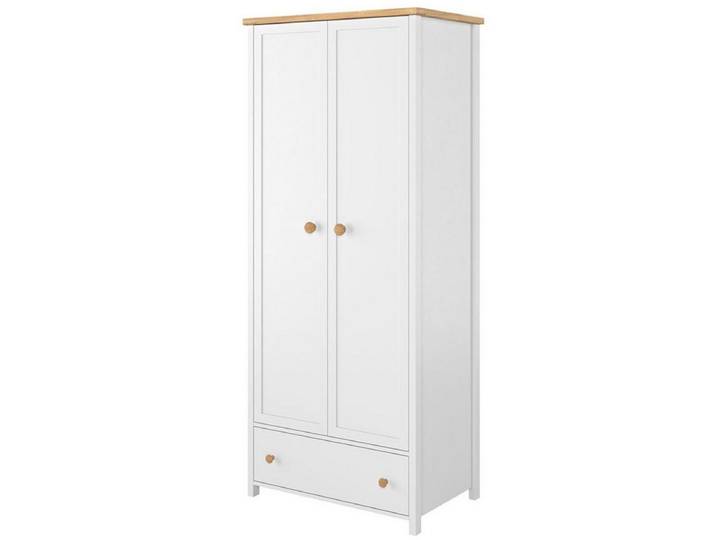 Compleo Kleiderschrank TOMMY 2-türiger Schrank mit 1 Schublade, Drehtürenschrank