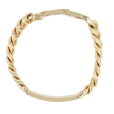 Armband ADELIA´S "Armband – Panzerarmband aus Edelstahl 19 cm", gold, Armbänder, Damen, 19cm, Edelstahl, Armband, Schöne Geschenkidee zum einfach so