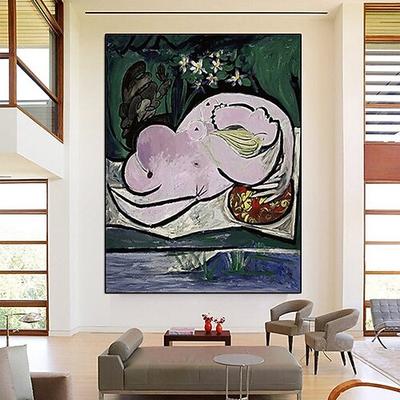 Pablo Picasso Ölgemälde handgemacht Pablo Picasso Nu dans un jardin Ölgemälde handgemalt vertikale abstrakte Menschen klassische moderne Malerei