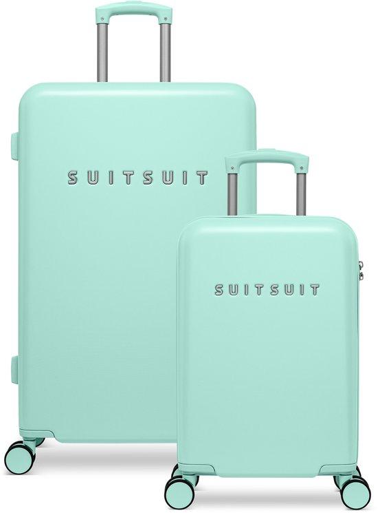 SUITSUIT Evolution Duo Set Hartschale Misty Mint - 55/76 cm, 124 l, TSA-Zahlenschloss, 4 Rollen