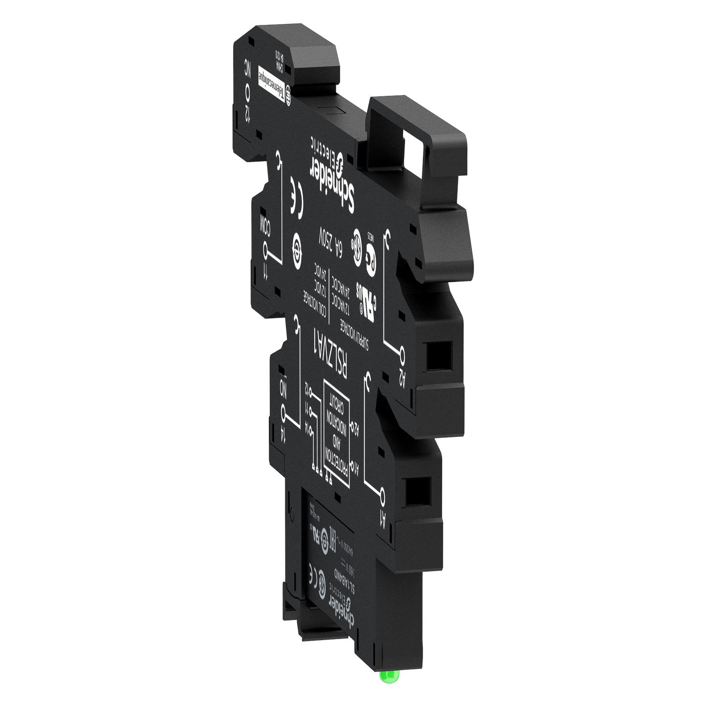Schneider Electric SLIM RELAY+SOCKET 1C/O LED 230VACDC SCRW (RSL1PVPU)