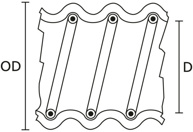 Hellermann Tyton Gaine annelée FG45 (167-00236)