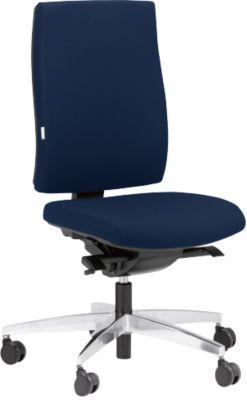 Steifensand Bürostuhl CETO CT2450, Synchronmechanik, ohne Armlehnen, Membransitz, ohne Nackenstütze, dunkelblau
