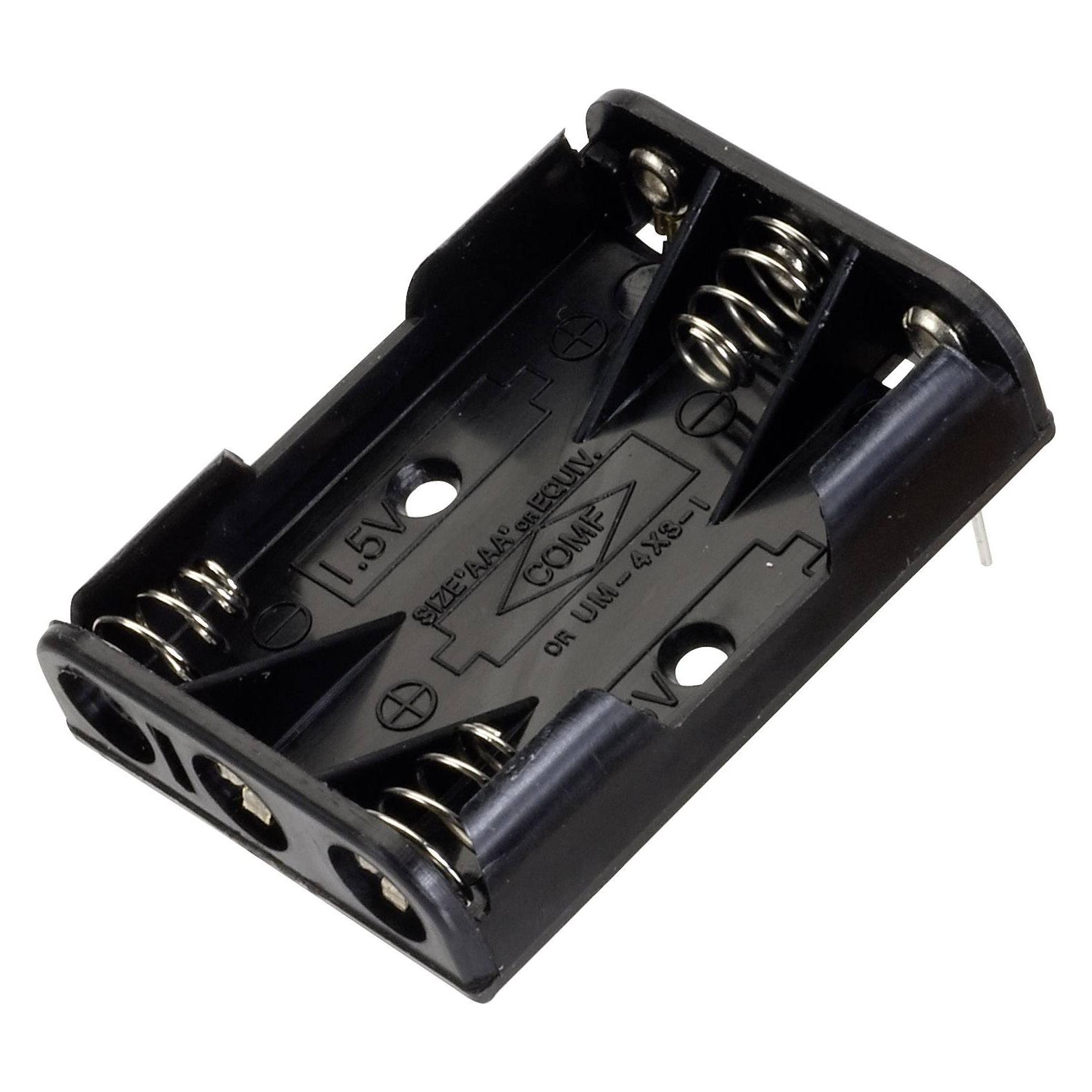 Tru Components Batteriehalter 3x Kontaktpole (BH 431-1P)