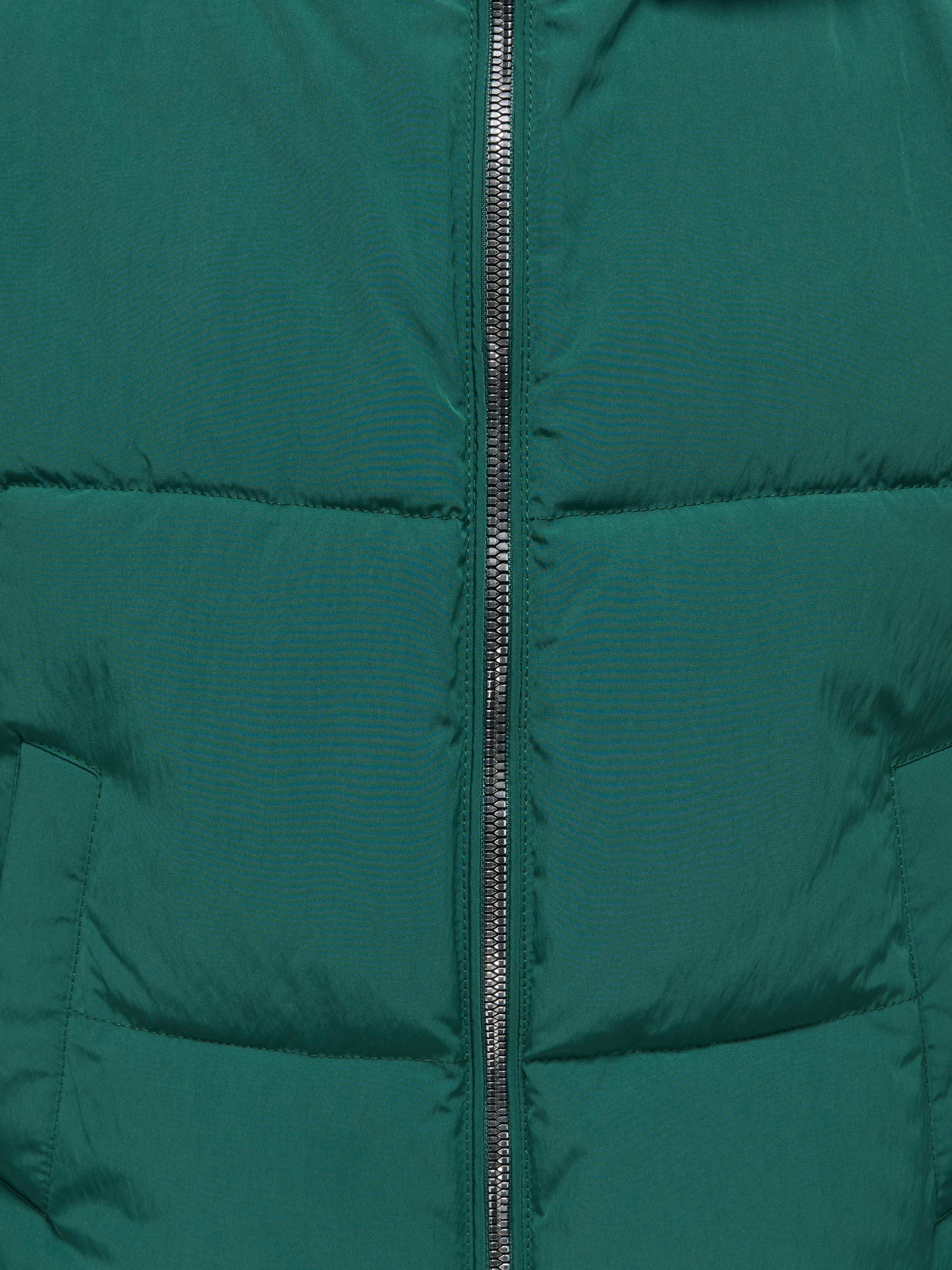 Steppjacke KIDS ONLY "KOGDOLLY SHORT PUFFER JACKET OTW", Mädchen, Gr. 164, june bug, Web, Obermaterial: 60% Polyester, 40% Nylon, unifarben, normal hüftlang, Jacken Steppjacke, mit abnehmbarer Kapuze june bug 164