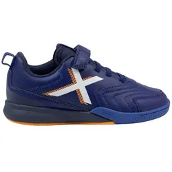 MunichSport, Jungen, Fussballschuhe, Hallenfussballschuhe für Kinder Munich Rondito Kid Elastic Laces Blau (31), Blau